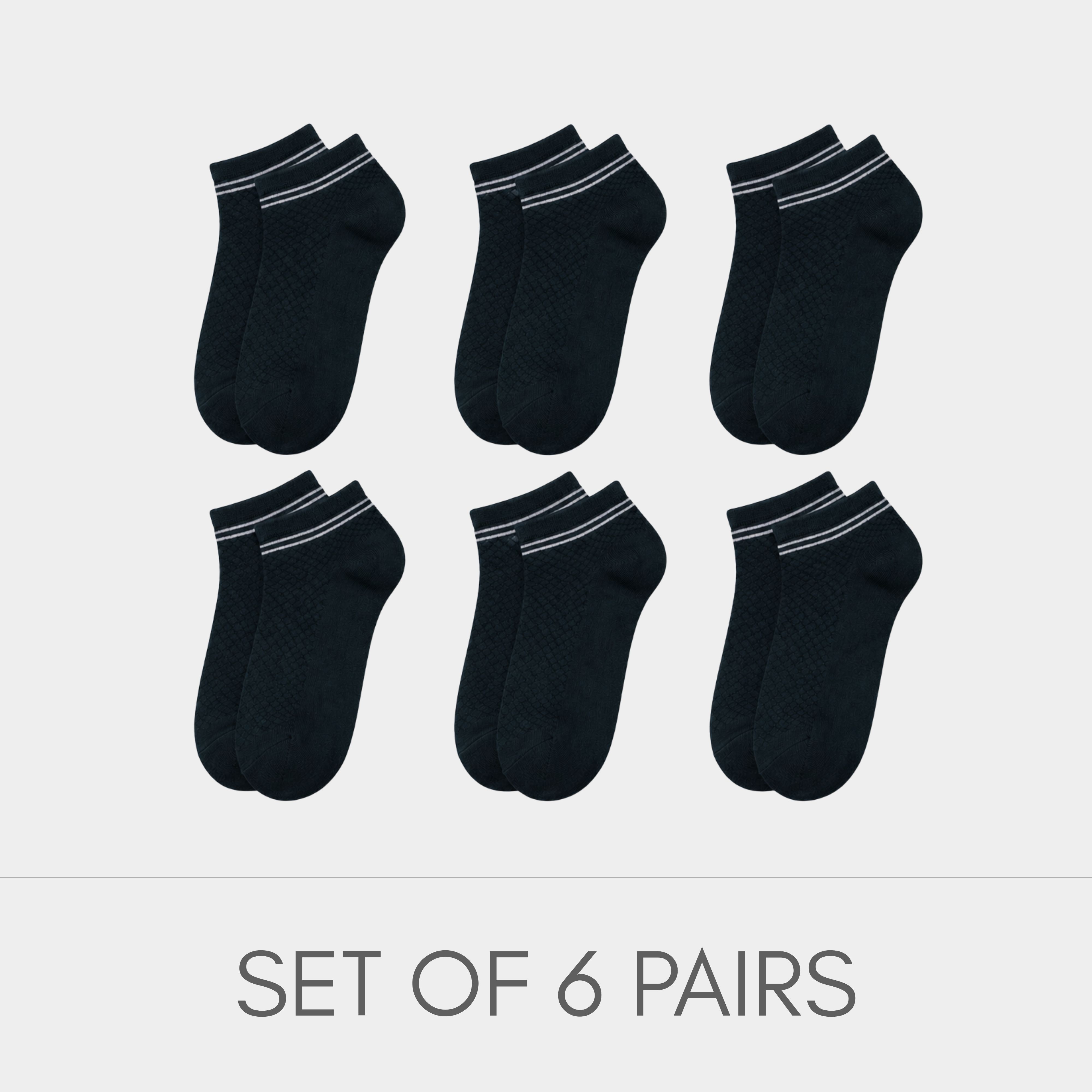 Premium Black Ankle Socks - Multi Pack