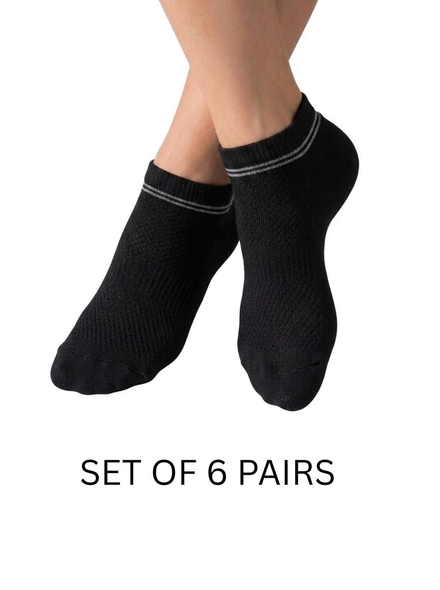 Premium Black Ankle Socks - Multi Pack Article 122