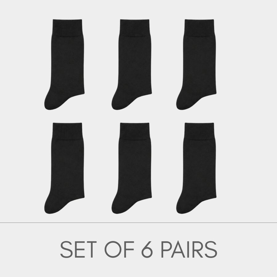 Classic Executive Black Socks Bundle