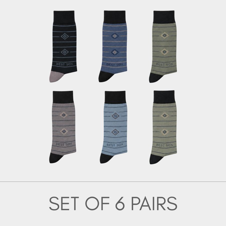Modern Formal Striped Socks