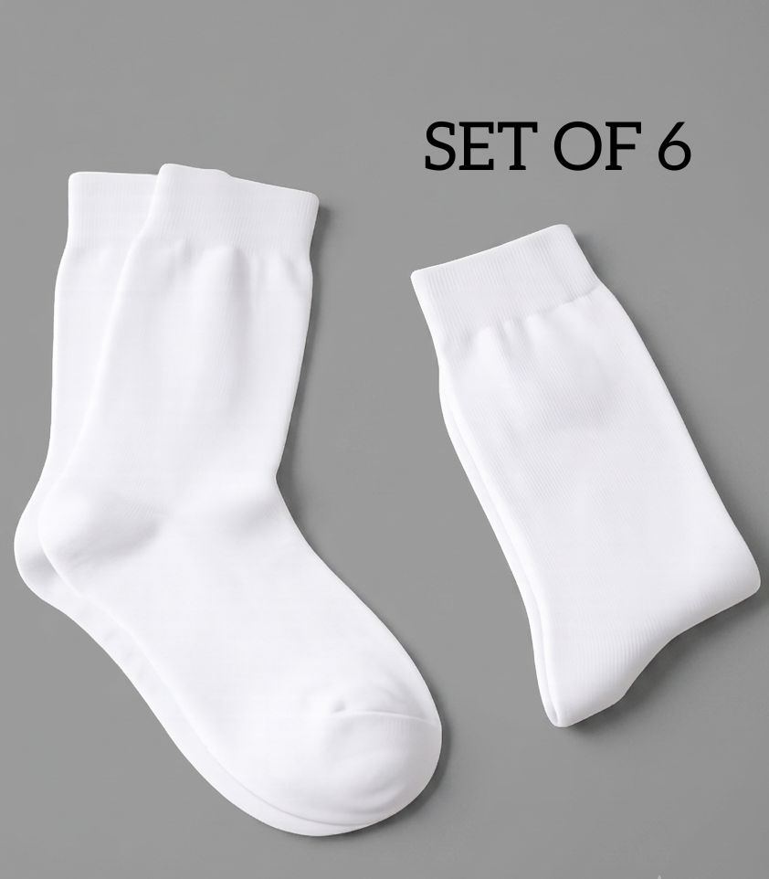 Classic White Crew Socks  Article 360