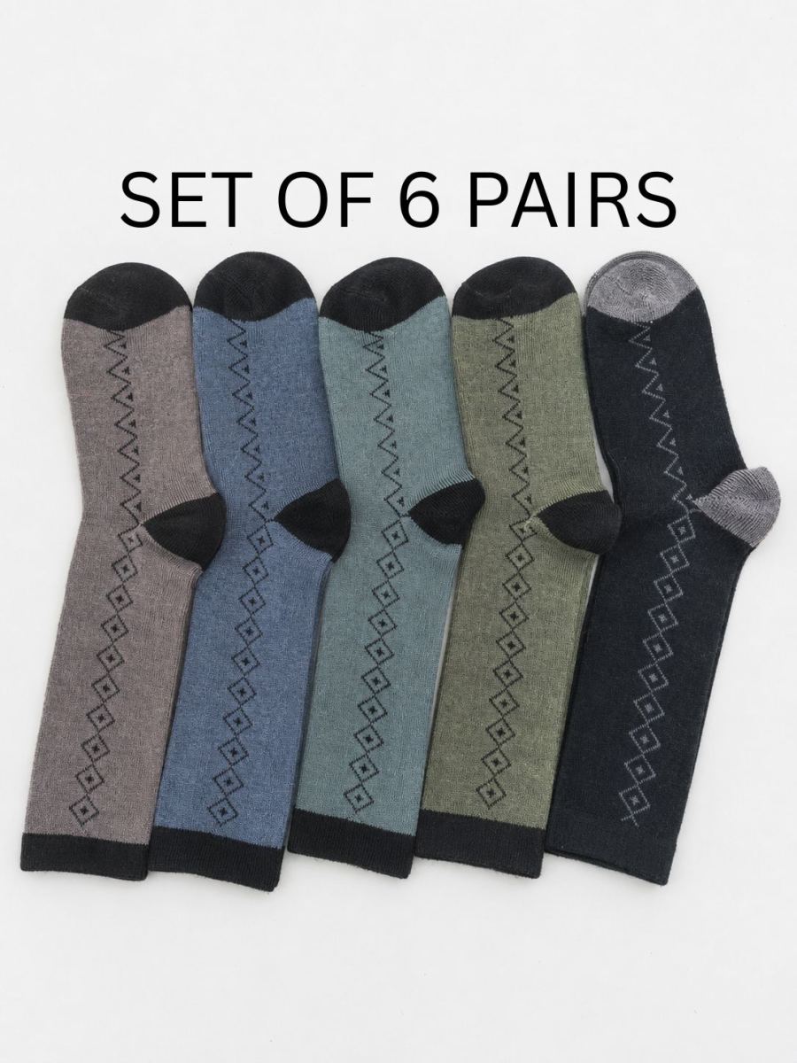 Kids Premium Geometric Crew Socks. Article 650